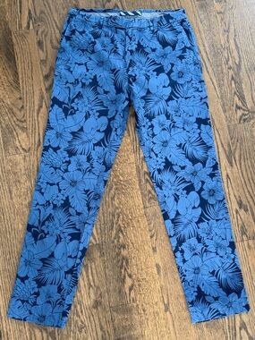 Brooks Brothers - Blue Floral Pants - W33/L32